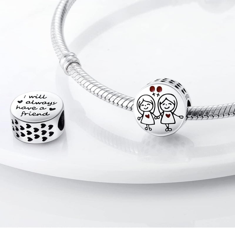 MULA 925 Sterling Silver Charms for Bracelets and Necklaces Family Letters Dangle Pendants Airplane Travel Beads Family Tree Jewelry Charms for Women - Image 2